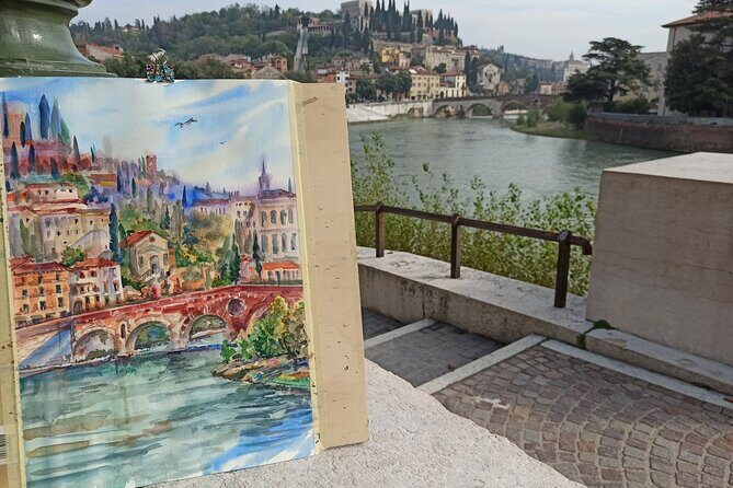 3 Hour Watercolor Private Experience in Verona - En Plein Air Reality Check: Color, Light, and Timing