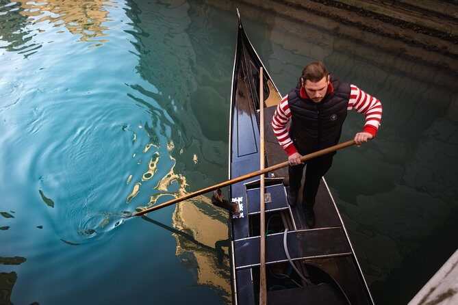 Charming Gondola Ride on the Grand Canal & Gondola Gallery™ - A sunset upgrade or serenade: decide what kind of gondola fan you are