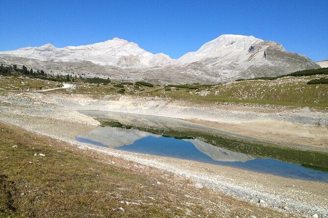 Dolomites & Cortina Small Group Tour from Venice - Tre Cime di Lavaredo from Lake Antorno: the photo-stop payoff