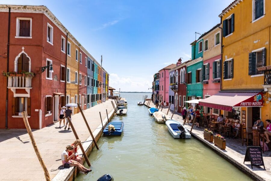 Full-day boat tour to Murano Burano Torcello from Chioggia - The boat ride: modern motorboat plus real-time audio facts