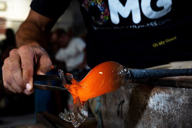 Glass Blowing Show Visit Murano Glass Factory and Showroom OMG - A 30-minute Murano glass factory stop that actually fits your Venice plan