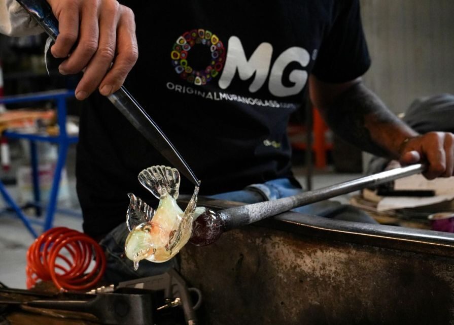 Glass Blowing Show Visit Murano Glass Factory & Showroom OMG - Timing The Demo: half-hour starts you can actually plan around