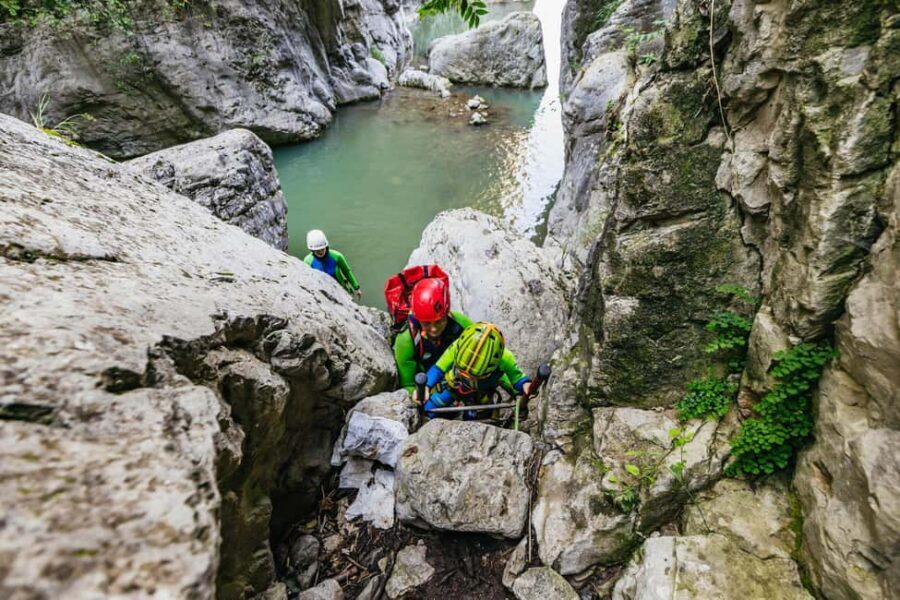Lake Garda: Family Friendly Canyoning Tour - Abseiling and Zipline-Style Adrenaline Over the Pools