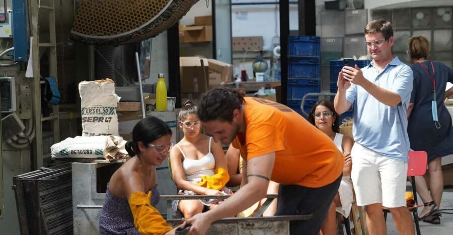 Murano: In Depth Glass Factory Guided Tour - Inside the Workshop: Batch Room to “Charge the Furnace”