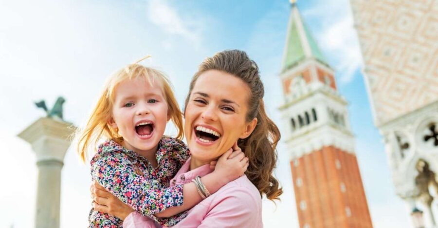 Private Family Tour of Venice with Fun Activities for Kids - San Zaccaria and St. Mark’s Basilica outside: the Renaissance stop that kids can handle