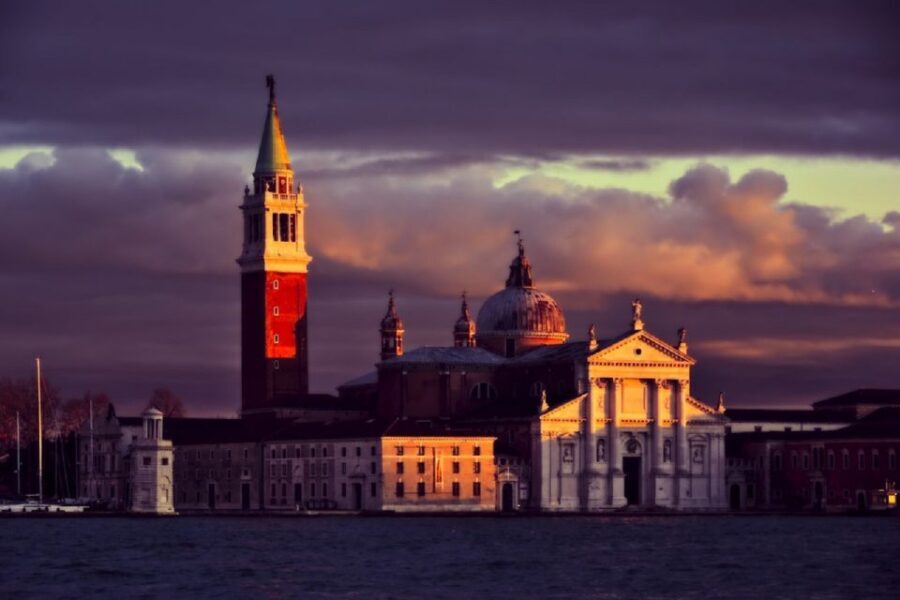 Punta Sabbioni: Venice By Night and Sunset Panoramic Cruise - On board: guide talk plus prosecco and sweets