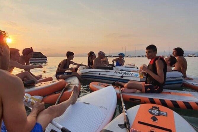 Sup experience with a ride to Peschiera del Garda Lake Garda - Island Terrai: The Photo Stop and the Swim Break