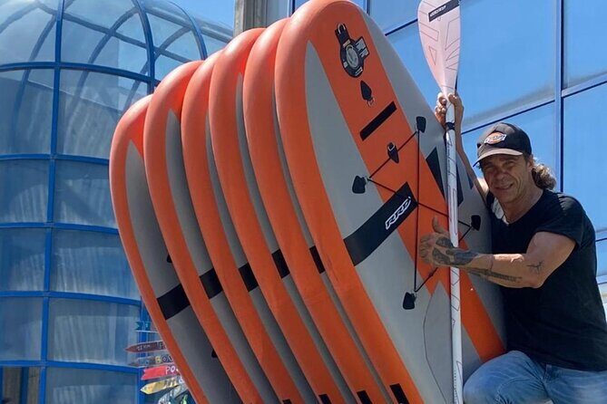 Sup experience with a ride to Peschiera del Garda Lake Garda - Getting Started at Scivolo di Alaggio: What the First Minutes Look Like