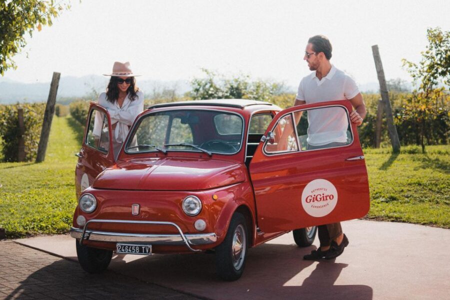 Valdobbiadene: Prosecco hills with the vintage 500 - The vineyard route: RoadBook guidance and real viewpoint time