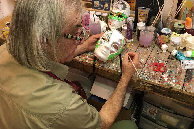 Venetian Carnival Mask Making Class in Venice, Italy - Piazza San Marco Timing: Small Group Comfort in a Crowded City