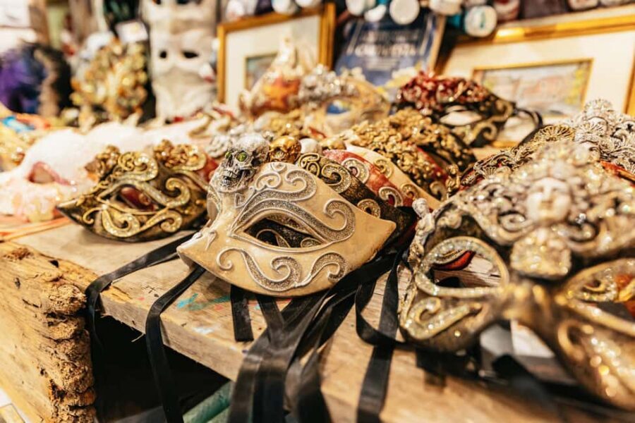 Venice: Carnival Mask Workshop - Painting time: pencils, color blocking, and the finish that makes it look real