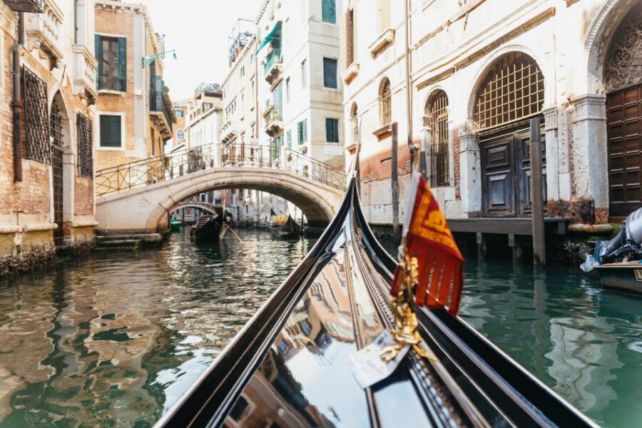 Venice: Grand Canal Gondola Ride with App Commentary - Secret canals and the Saint Mark’s Basin finale