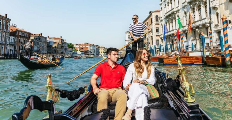Venice: Private Gondola Ride along Grand Canal - Ponte dellAccademia to the first big-water moments