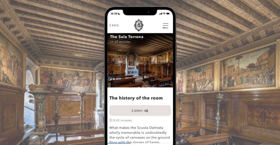Venice: Scuola Dalmata di San Giorgio e Trifone Audioguide - Sala Terrena to the rooms: how the walk is structured