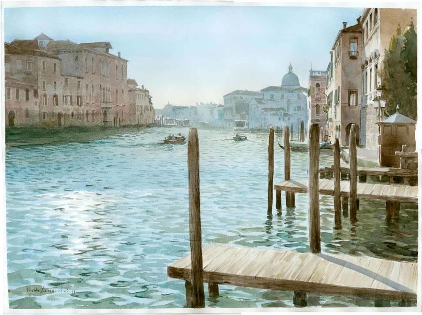 Venice: Watercolor Painting Class at the Prisons Palace - Where you focus your paint in Venice