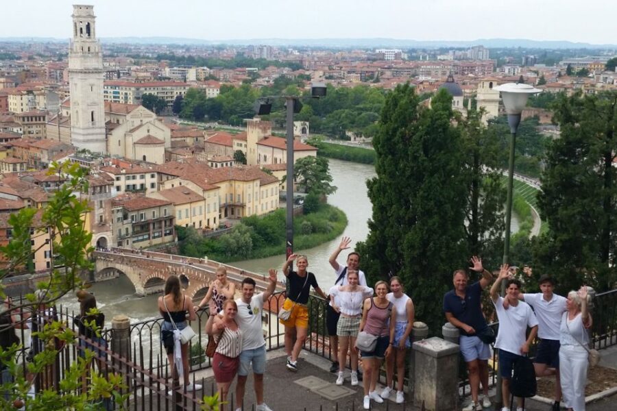 Verona: Highlights and Panorama Bike Tour - San Zeno basilica and the route through Piazzale Castel San Pietro